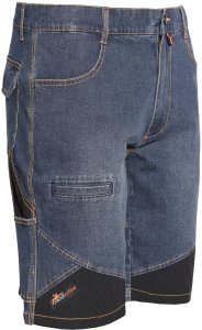 IS-8839B - Bermudy Jeans Extreme, jeansowe spodnie o sportowym kroju, posiadają cztery kieszenie, materiał 98% bawłna L 1