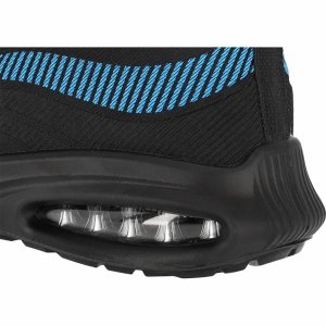 Reis BRWAVE S1 PL SR FO - Buty bezpieczne podnosek podeszwa olejoodporna poduszka powietrzna antyelektrostatyczne antypoślizgowe - czarno-niebieski 42 3