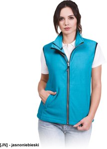 VHONEY-L - bezrękawnik damski z polaru, kołnierz ze stójką - ciemnoszary XL 7