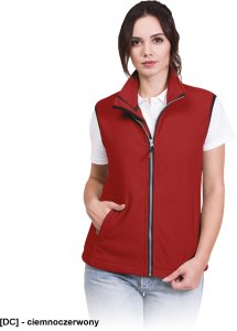 VHONEY-L - bezrękawnik damski z polaru, kołnierz ze stójką - biały 2XL 10