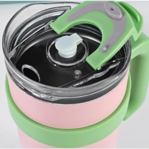 Duży i pojemny KUBEK TERMICZNY z uchwytem i rurką, przenośny 1,2L BD23TUR 6