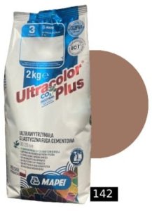 Fuga elastyczna cementowa Mapei Ultracolor Plus 142 BRĄZ 2 kg 1