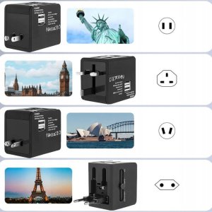 Delock UNIWERSALNA PRZEJŚCIÓWKA SIECIOWA Z ZASILACZEM USB ASP-100/230V+USB 2