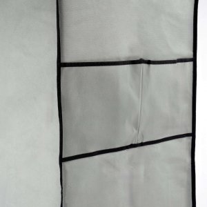 Garderoba z 8 półkami CELINA szara z kurtyną 4