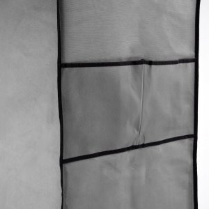 Szafa tekstylna z 8 półkami SONIA antracyt z kurtyną 6