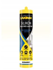 LAKMA MODESIL L - silikon klej do luster szkła LACOBEL 300ml BEZBARWNY 1