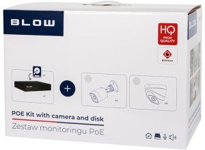 Zestaw monitoringu PoE BLOW 4x5MP 1TB BL-KI5B4/PoE/1TB 4x kamery tubowe 5MP dysk HDD1TB 6