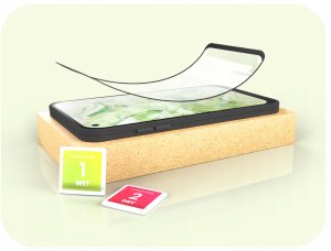 2x Szkło Hybrydow do Realme 8 PRO (szybka 9H, 5D, ochronne, na cały ekran) 4