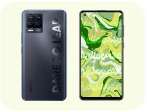 2x Szkło Hybrydow do Realme 8 PRO (szybka 9H, 5D, ochronne, na cały ekran) 6