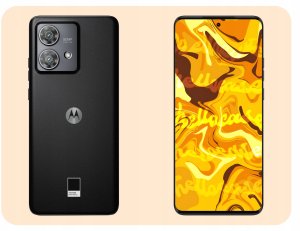 Etui do Motorola Moto Edge 40 Neo (Czarne, Matowe, Obudowa Slim)   Szkło 9H 3