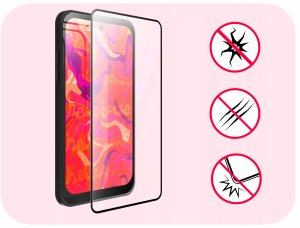 4kom.pl 2-PAK Szkło Hartowane do Xiaomi Poco F6 Ochronne Pełne Na cały ekran 5D 9H 3