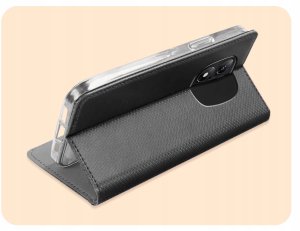 ETUI Z KLAPKĄ DO REDMI NOTE 14 PRO 5G / 14 PRO PLUS 5G CZARNE MAGNETYCZNE 5