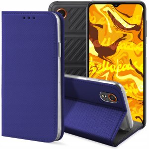 ETUI Z KLAPKĄ DO SAMSUNG GALAXY XCOVER 7 GRANATOWE ZAMYKANE MAGNETYCZNE 1
