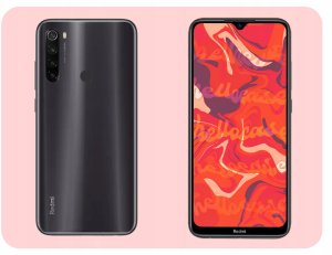 ETUI Z KLAPKĄ DO XIAOMI REDMI NOTE 8T CZERWONE MAGNETYCZNE KABURA CASE 7