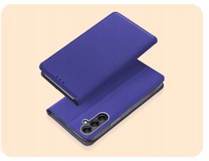 ETUI Z KLAPKĄ DO SAMSUNG GALAXY A14 4G / 5G GRANATOWE ZAMYKANE MAGNETYCZNE 2