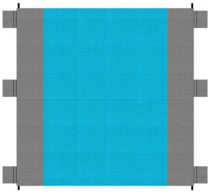 Koc plażowy/ piknikowy 208x208cm Trizand 21209 8