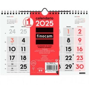 Kalendarz ścienny Finocam Papier 2025 21 x 15 cm 1