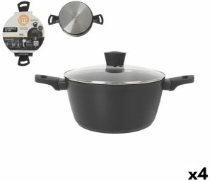 Garnek z Pokrywką MasterChef 24 cm (4 Sztuk) 1