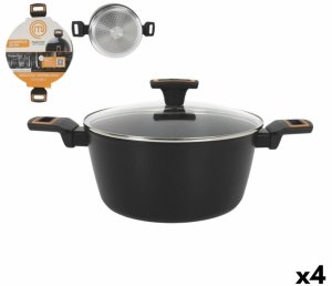 Garnek z Pokrywką MasterChef 28 cm 2,5 mm (4 Sztuk) 1