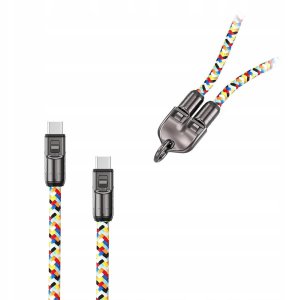 Kabel USB Vega USB-C - USB-C Wielokolorowy (36076) 3