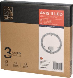 Kinkiet Orno AVIS II LED panel świetlny LED 24W, 2400lm, 4000K, ? 215 3