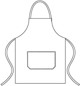 AG930A Fartuch kuchenny biały 8