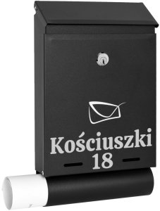 Skrzynka na listy HADVAR z napisem 1
