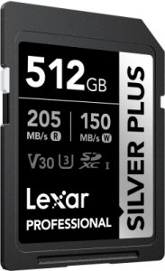 Karta Lexar Professional Silver Plus SDXC 512 GB Class 10 UHS-I/U3 V30 (LSDSIPL512G-BNNNG) 2