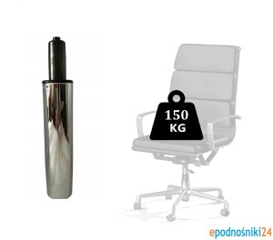 Siłownik podnośnik fotela krzesła 230 mm 150KG chrom 2