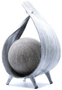 Naturalna lampa kokosowa - Szara 1