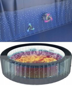 SPA ogrodowe MSpa Basen z hydromasażem dmuchane Rimba Max 8 osób SPA Bąbelki 10