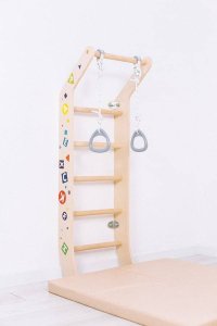 Drabinka gimnastyczna drewniana Mini Color 2