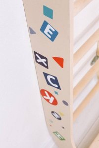 Drabinka gimnastyczna drewniana Mini Color 4