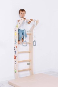 Drabinka gimnastyczna drewniana Mini Color 7