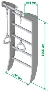 Drabinka gimnastyczna drewniana Mini Color 10