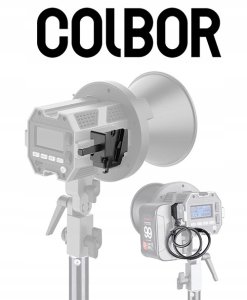 COLBOR adapter do baterii V-Mount + kabel D-tap to usb-c do lamp CL-60, CL-60R, CL-100X 10