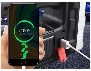 Wielofunkcyjna przenośna lampa latarka słoneczna 7702-B2 powerbank USB 4