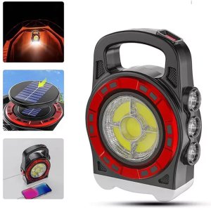 Latarka solarna turystyczna wielofunkcyjna powerbank 4in1 HB-6678 20W 3