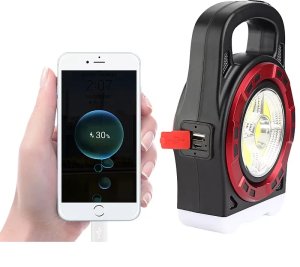 Latarka solarna turystyczna wielofunkcyjna powerbank 4in1 HB-6678 20W 5