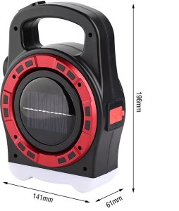 Latarka solarna turystyczna wielofunkcyjna powerbank 4in1 HB-6678 20W 7