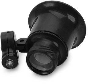 Lupa jubilerska kieszonkowa do oka 20x dioda led 2