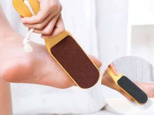 Tarka drewniana do stóp pięt pumeks dwustronna 10