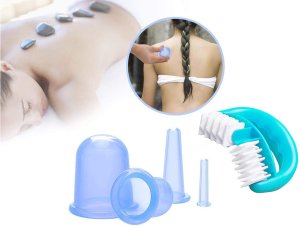 Bańki chińskie silikonowe zestaw masażer ciała 3