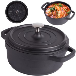 Garnek brytfanna do gotowania pieczenia non stick indukcja gaz pokrywa 2l 1