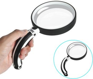 Lupa klasyczna szkło powiększające składana 70mm 4