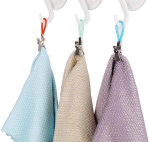 5x haczyki wieszaki klipsy żabki do łazienki ręczniki zestaw ścierki 3