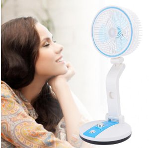 Wentylator wiatrak składany bezprzewodowy lampka biurkowy stojący na biurko 3