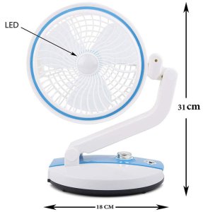 Wentylator wiatrak składany bezprzewodowy lampka biurkowy stojący na biurko 6