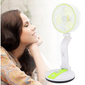Wentylator wiatrak składany bezprzewodowy lampka biurkowy stojący na biurko 3