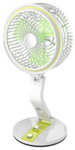 Wentylator wiatrak składany bezprzewodowy lampka biurkowy stojący na biurko 5